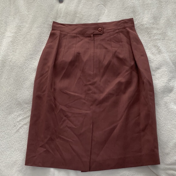 Vintage 100% Wool Skirt - Picture 3 of 12
